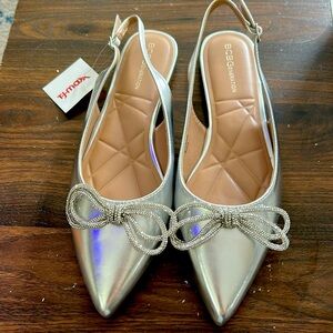 BCBGeneration Silver Flats